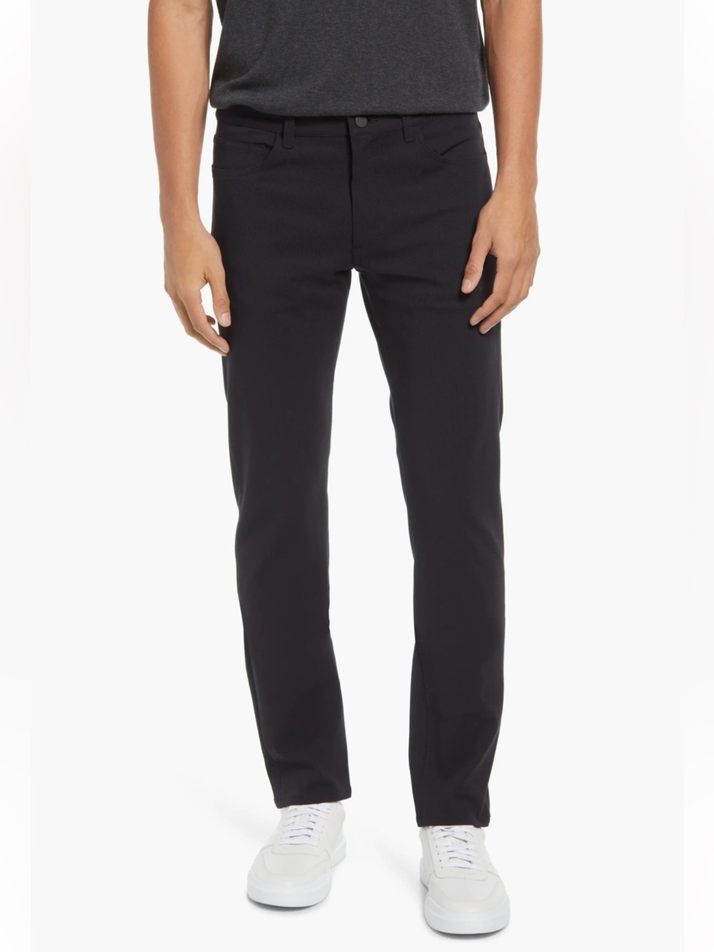 Theory Raffi Slim Fit Twill Pant, Black, 36